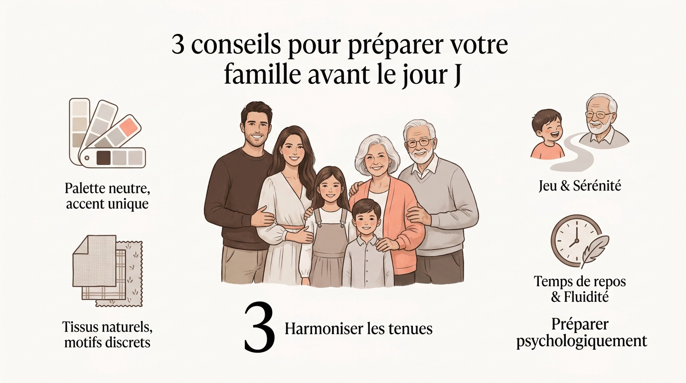 Séance photo multigénérationnelle en studio avec grands-parents et petits-enfants