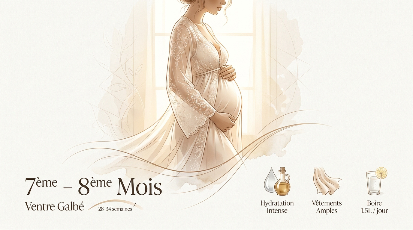 Femme enceinte portant de la lingerie élégante lors d'une séance photo boudoir maternité en studio