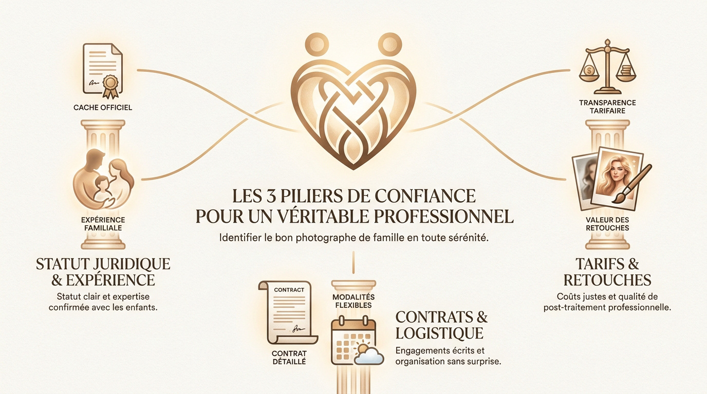 Critères de confiance pour choisir un photographe de famille professionnel