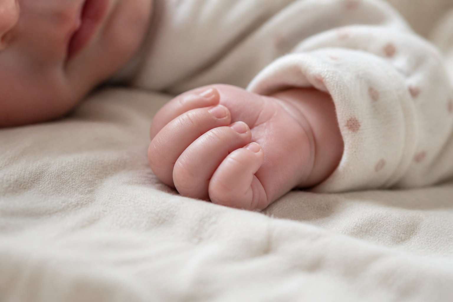 La sécurité et l'apaisement du bébé durant la prise de vue