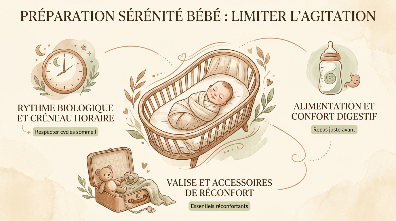 Bébé paisible préparé pour sa séance photo en studio