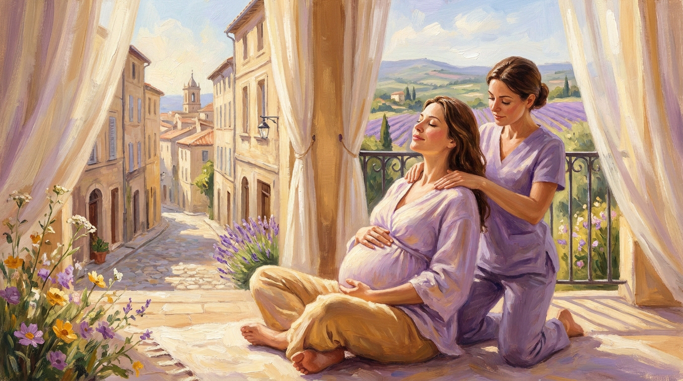 Séance de relaxation et sérénité pour future maman à Montpellier
