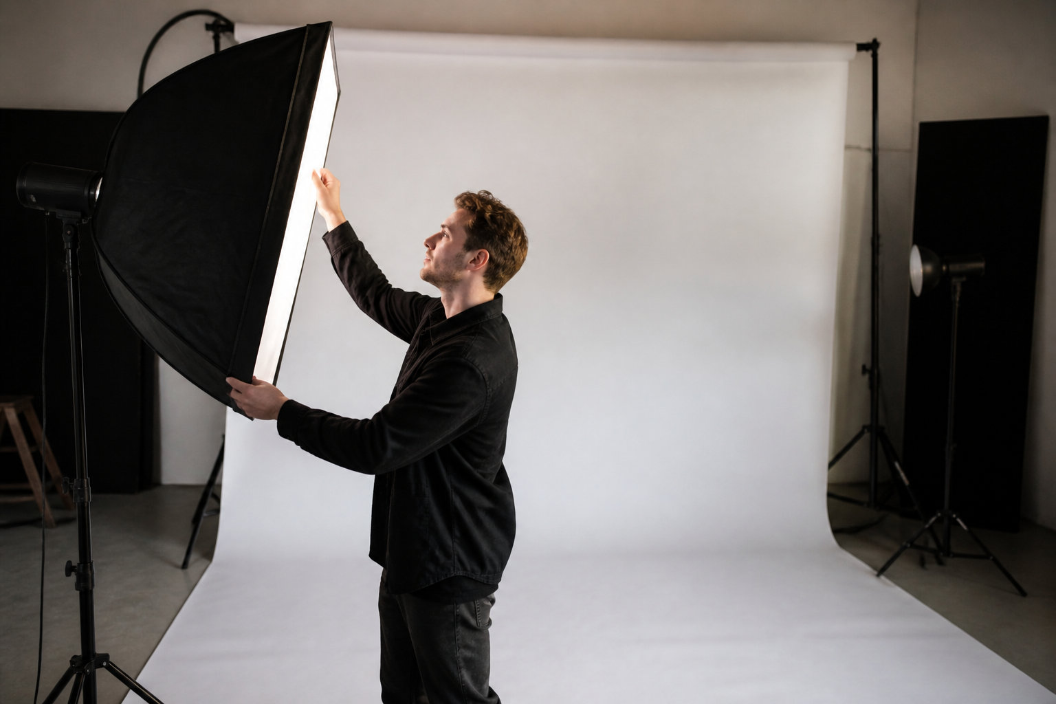 Gagner en assurance devant l'objectif du photographe