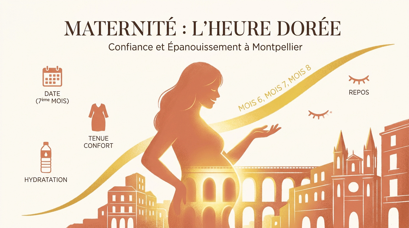 Shooting photo grossesse urbain à Montpellier