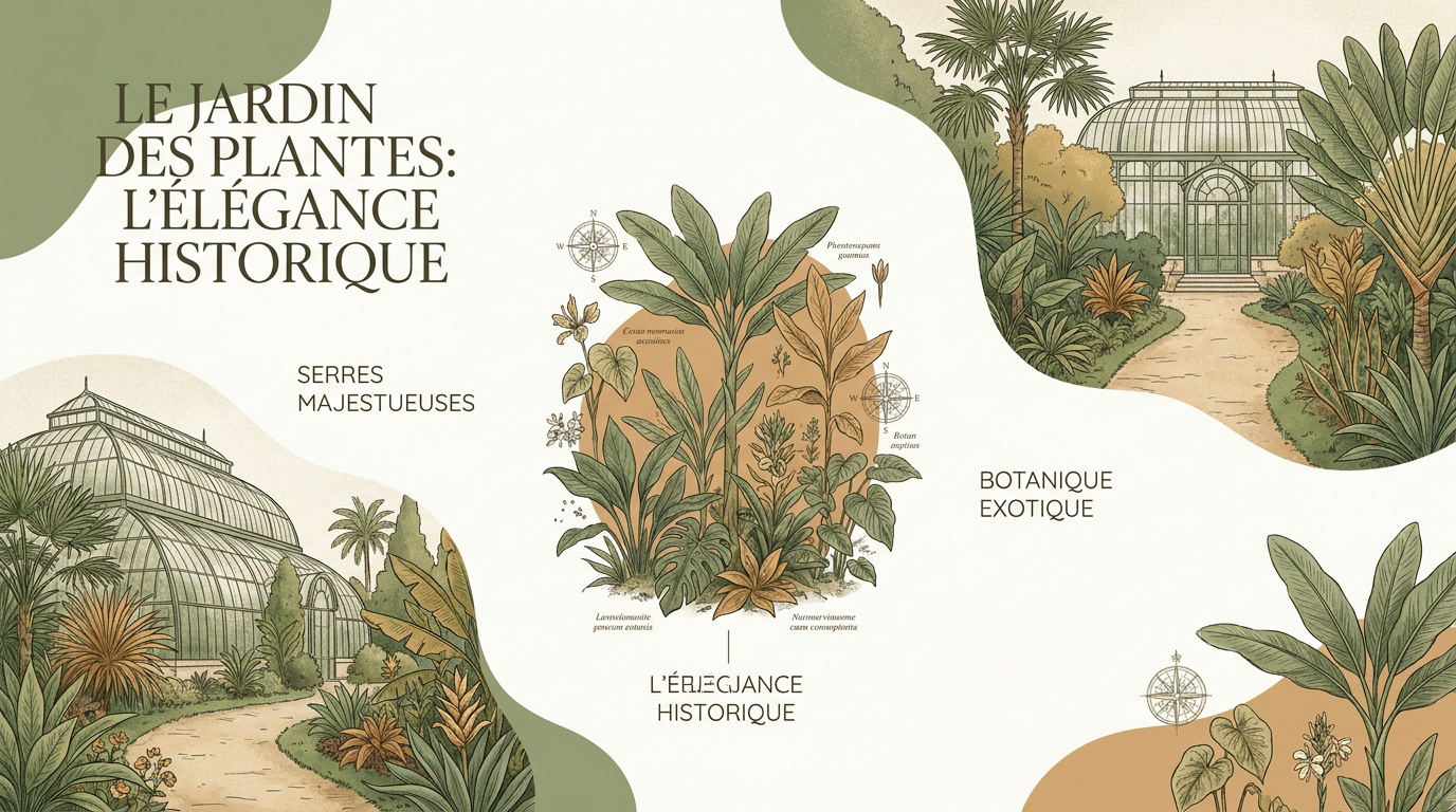 Allée historique et végétation luxuriante au Jardin des Plantes de Montpellier pour une séance photo de famille