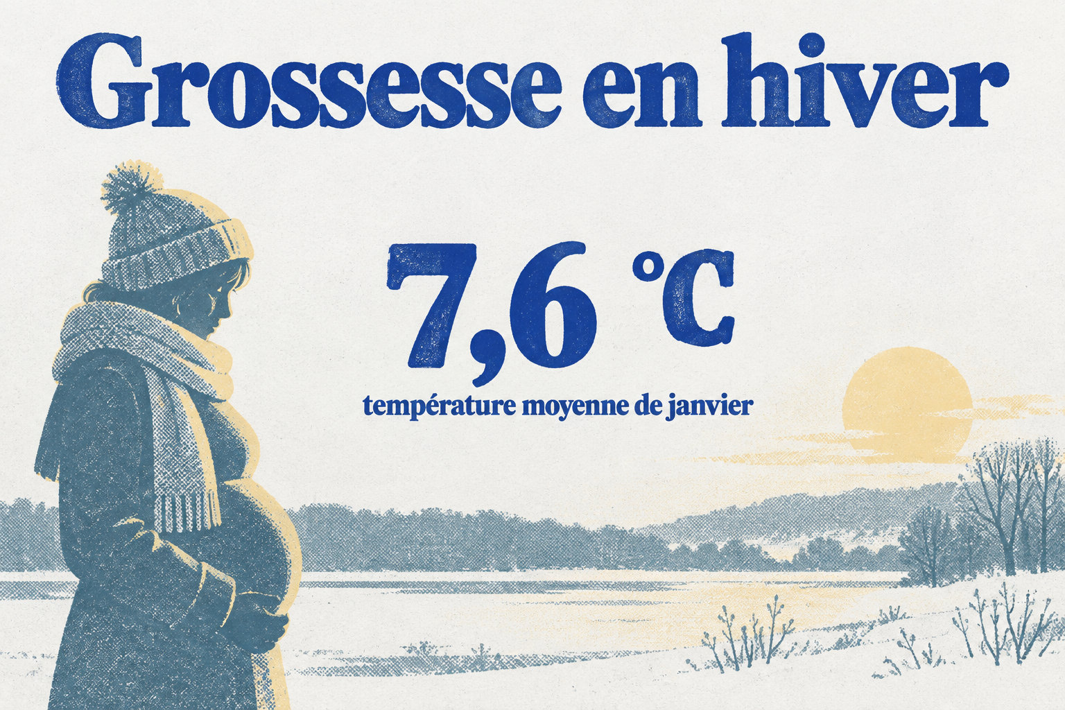 À Montpellier, la température moyenne de janvier est de 7,6 °C.