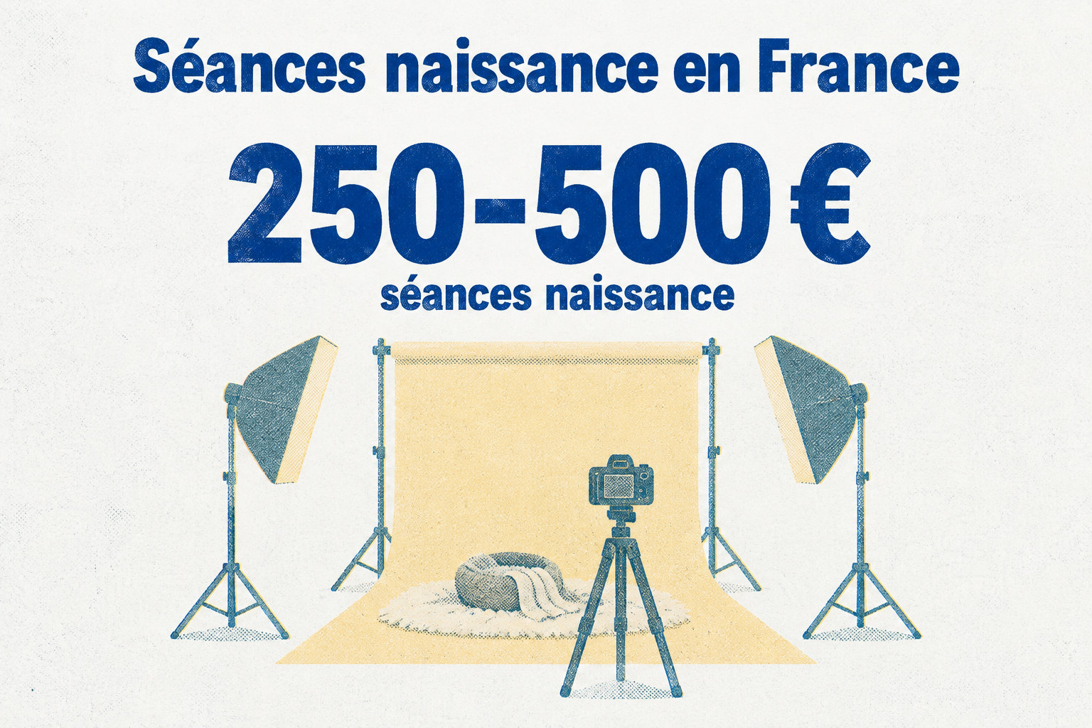 En France, les séances naissance coûtent souvent entre 250 et 500 €.